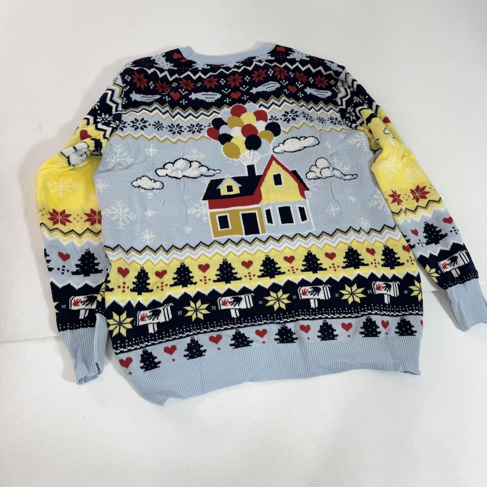 Up Movie Sweater Mens XL Multicolor You Will Always Be My Greatest Adventure